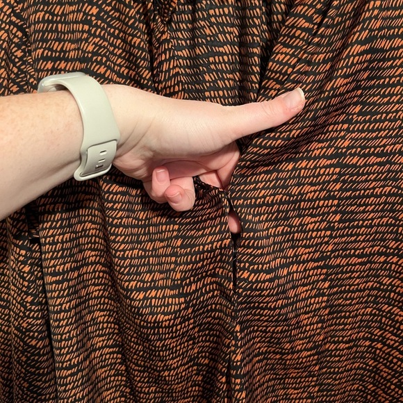 David Lerner x Evereve Mandarin Collar Bombay Stripes Blouse - Picture 10 of 14